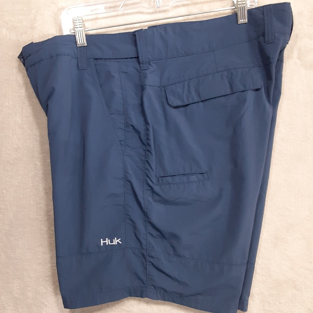 Huk Performance Mens Fishing Shorts Sz.XXL/Blue/Outdoor/Active - Picture 7 of 11